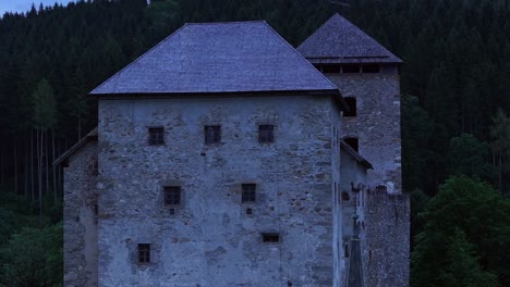 Forest-and-residence-of-nobility-from-the-12th-century,-Castle-Kaprun