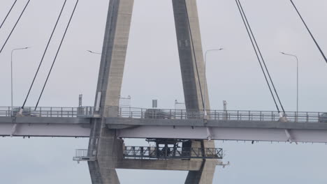 The-Oresund-bridge-between-Copenhagen-Denmark-and-Malmo-Sweden,-long-static-view