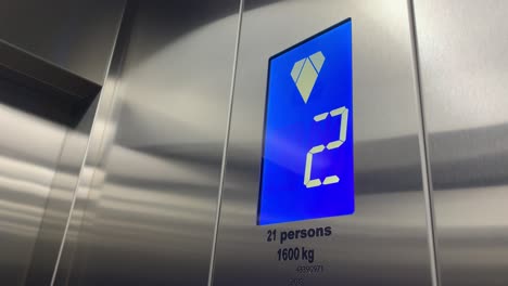 Floor-elevator-display-from-third-floor-down-to-third-basement-in-the-building