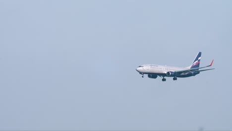 Ra-73096-Aeroflot---Russian-Airlines-Boeing-737-8lj-Se-Prepara-Para-Aterrizar-En-El-Aeropuerto-De-Suvarnabhumi,-Tailandia