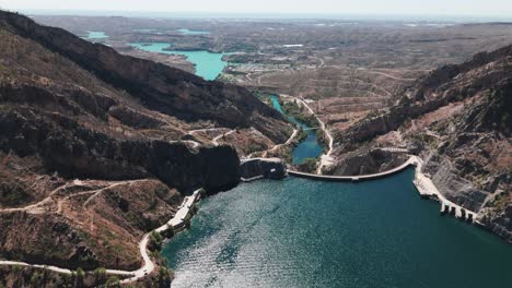 Panorama-Of-Canyons-In-Oymapinar-Dam-Area-In-The-Province-Of-Antalya,-Turkey