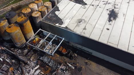 Oil-And-Gas-Tanks-Charred-And-Rusted-After-Accidental-Fire-In-Canada