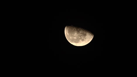 Half-Moon-rising-in-the-black-sky---Time-lapse