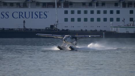 Tracking-Shot-of-Seaplane-Getting-Airborne-After-Takeoff-From-Seaport