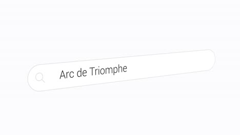 Typing-Arc-de-Triomphe-In-Search-Engine