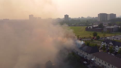Smoke-rising-from-a-residential-house-fire