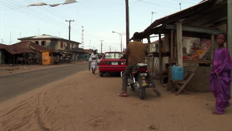 Motorcycle-taxi-in-Badagri,-Nigeria.-Okada