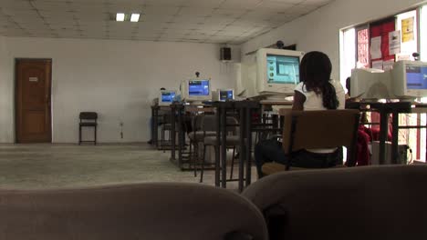 A-woman-inside-an-empty-Internet-Cafe