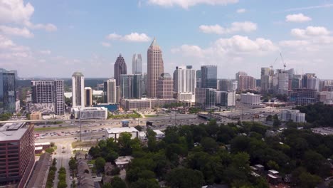 Drone-shot-of-Midtown-in-Atlanta-Georgia