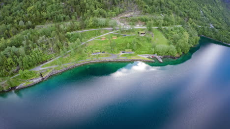Luftaufnahmen-Aus-Der-Wunderschönen-Natur-Norwegens.
