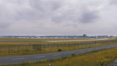 Lapso-De-Tiempo-Del-Aeropuerto-De-Frankfurt-Am-Main