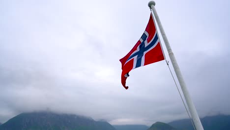 Norwegen-Flagge-Natur-Norwegen