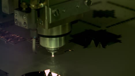 CNC-Laser-cutting-of-metal,-modern-industrial-technology.