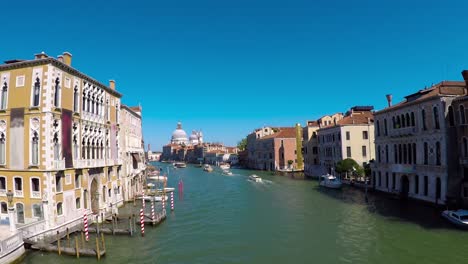Canal-Grande-In-Venedig,-Italien-Zeitraffer-Video