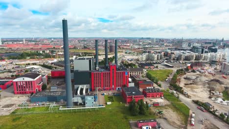 City-aerial-view-over-Copenhagen-HC-Oersted-Power-Station