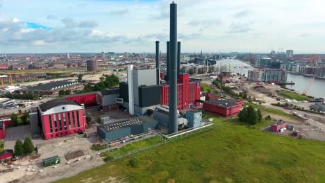 City-aerial-view-over-Copenhagen-HC-Oersted-Power-Station