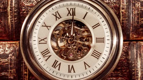 Close-up-on-vintage-clock