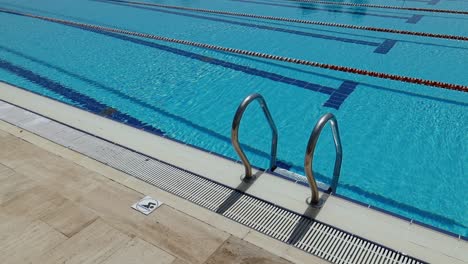 Grab-bars-ladder-in-the-swimming-pool