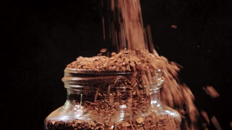 Closeup-powdered-coffee-product,-Instant-coffee.