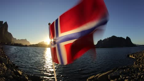 Norway-Flag.-Beautiful-Nature-Norway-natural-landscape.