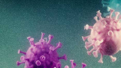 Covid-19-Pandemie-Mikroskop-Virusmolekül-Makro-Nahaufnahme.