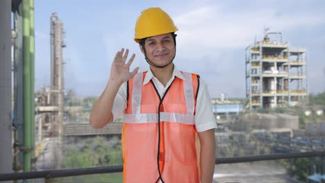 Happy-Indian-architect-waving-hello