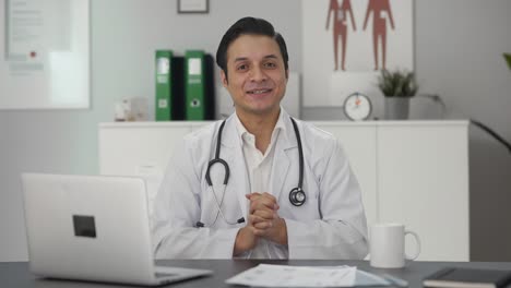 Happy-Indian-doctor-talking-to-someone