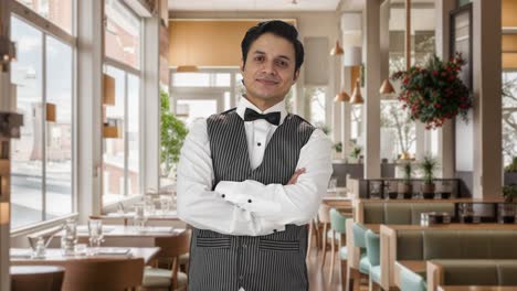 Portrait-of-Happy-Indian-waiter