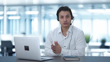 Indian-call-center-employee-talking