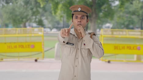Angry-Indian-police-officer-asking-to-stop-using-whistle