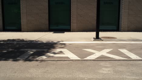 Taxi-road-sign-painted-on-the-street