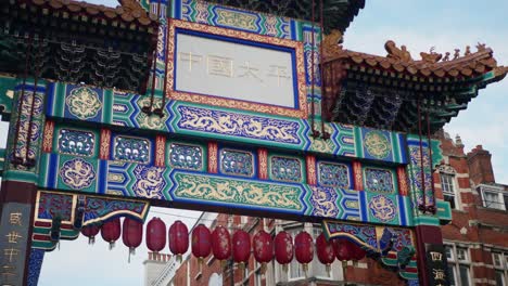 Footage-of-London-Chinatown-welcoming-sign