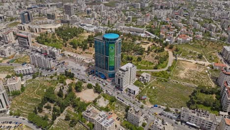 Palestine-Plaza-Hotel-In-Der-Al-Ersal-Street,-Ramallah,-Palästina,-Westasien