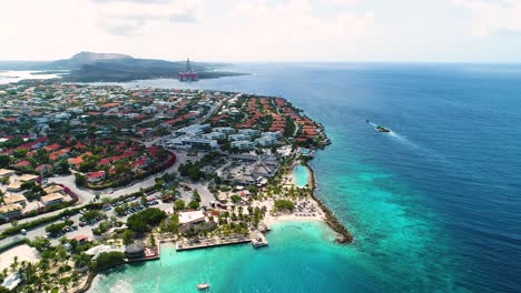 Jan-Thiel-and-Zanzibar-beach,-Curacao