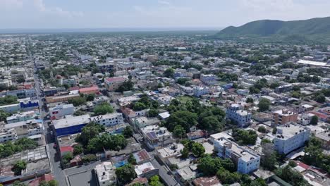 Aerial-Above-City-Of-Bani,-Capital-Town-Of-Peravia-Province-In-Dominican-Republic