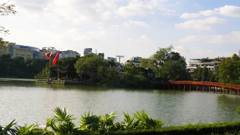 Picturesque-scene-of-Hoan-Kiem-Lake-and-Hanoi-city