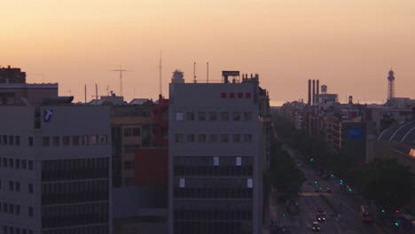 Early-morning-pan-to-right-from-El-Poble-Sec-to-Olympic-village
