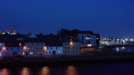 Serene-aerial-at-night-of-the-iconic-long-walk-in-Galway