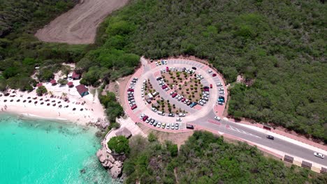 Drone-shot-of-Playa-Kenepa-Curacao