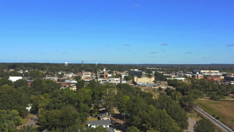 Aerial-view-of-a-small-town-in-the-USA
