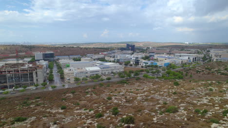 Das-Neue-Gewerbe--Und-Industriegebiet-Modiin-Maccabim-Reut-–-Eines-Der-Beeindruckendsten-Geschäftszentren-Israels,-Liegt-An-Einem-Strategischen-Ort-Zwischen-Tel-Aviv-Und-Jerusalem