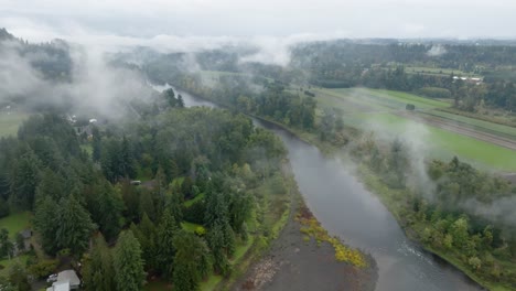 Slow-Motion-Aerial-Orbit-over-the-Clackamas-River