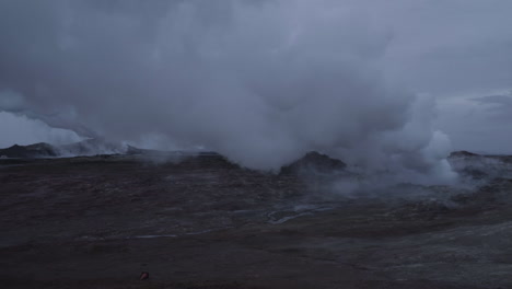 Active-geyser-in-Iceland-at-dusk