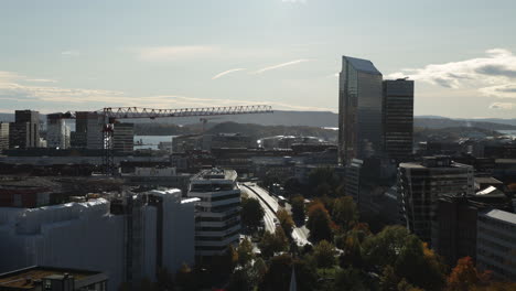 Timelapse-of-downtown-Oslo-city
