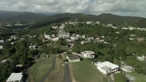 Puerto-rico-hilltown-aerial-drone-shot-fly-over-4K60P