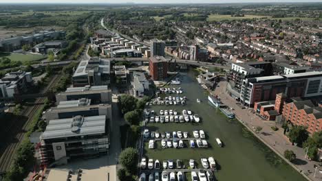 Lincoln-University-Aerial-Landscape-Brayford-Pool-Harbour-Boats-Waterfront