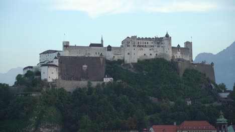 Hohensalzburg-Fortress-During-Blue-Hour-in-Late-Evening