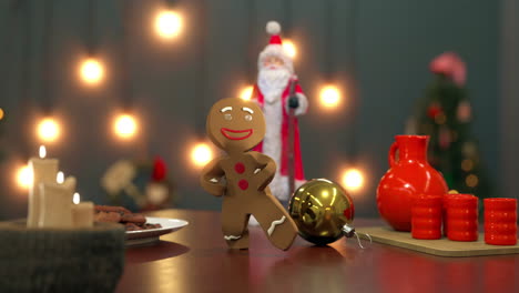 Lebkuchenmann-Tanzt.-Weihnachten-Und-Gangnam.-4K-Animation