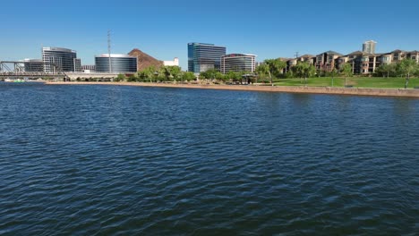 Tempe-skyline-overlooking-Tempe-Town-Lake-and-Salt-River