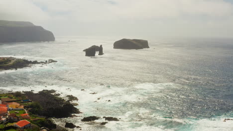 Malerische-Aussicht-Auf-Die-Küste-Von-Sao-Miguel,-Azoren---Portugal
